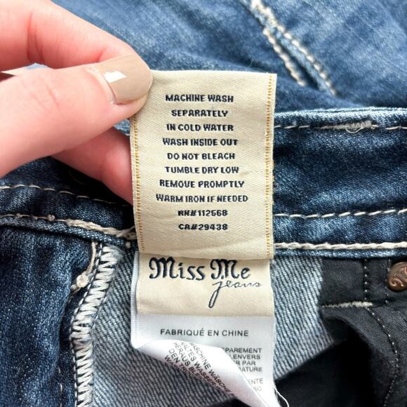 Miss Me Embellished Skinny‎ Raw Hem Jeans - Picture 6 of 6